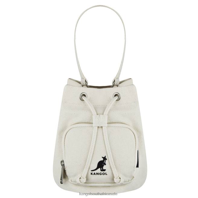 Kangol Unisex FB6D940 Lucky Canvas Bucket Bag Accessories Ivory