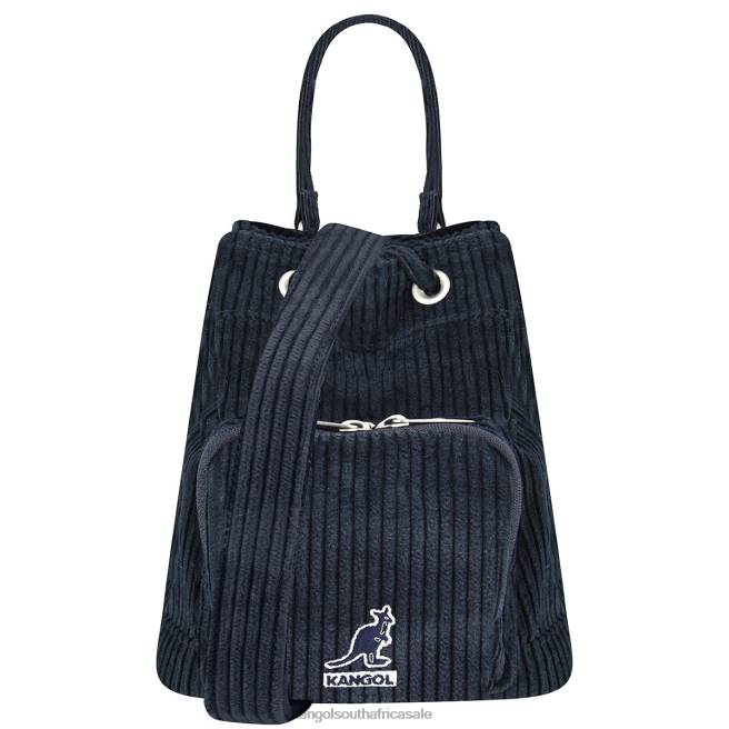 Kangol Unisex FB6D978 Cord V Pocket Bucket Bag Accessories Navy
