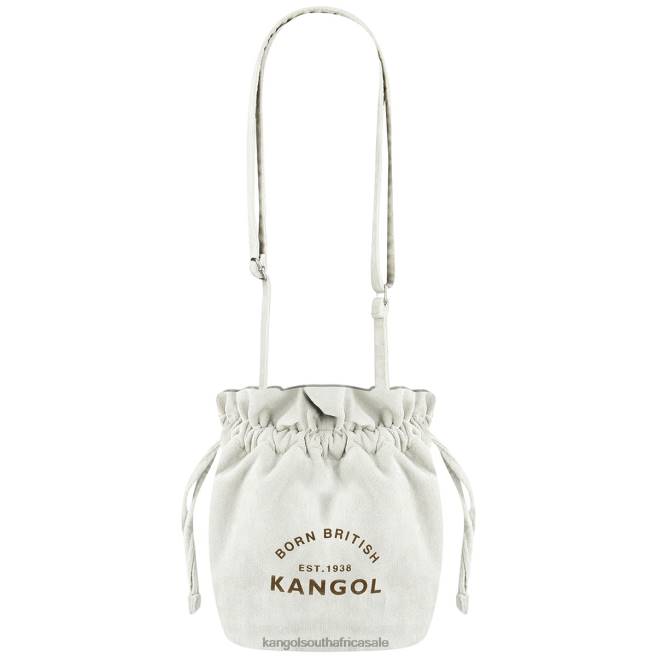 Kangol Unisex FB6D992 Velvet Drawstring Bag Accessories Ivory
