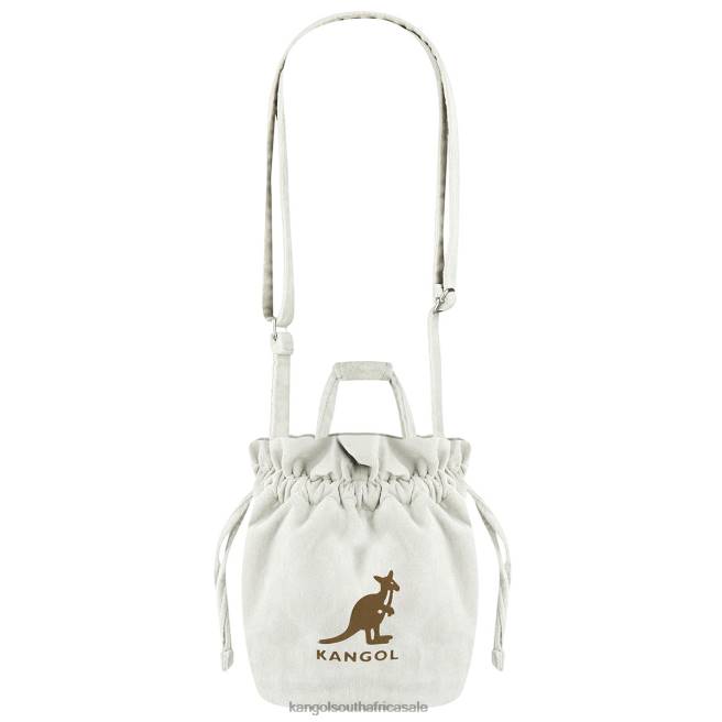 Kangol Unisex FB6D992 Velvet Drawstring Bag Accessories Ivory