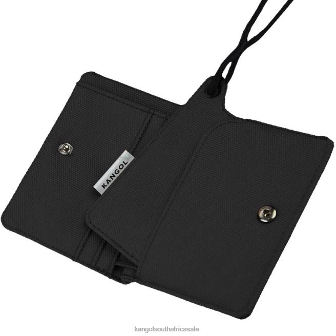 Kangol Unisex FB6D1254 2-Way Card Holder Accessories Black