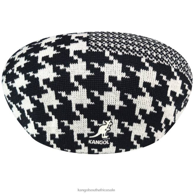 Kangol Unisex FB6D108 Abstract Houndstooth 504 Accessories Cream/Black