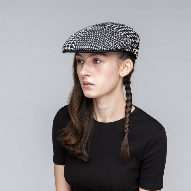 Kangol Unisex FB6D108 Abstract Houndstooth 504 Accessories Cream/Black