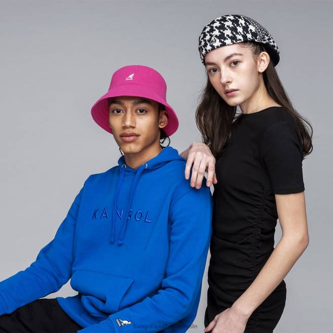 Kangol Unisex FB6D108 Abstract Houndstooth 504 Accessories Cream/Black