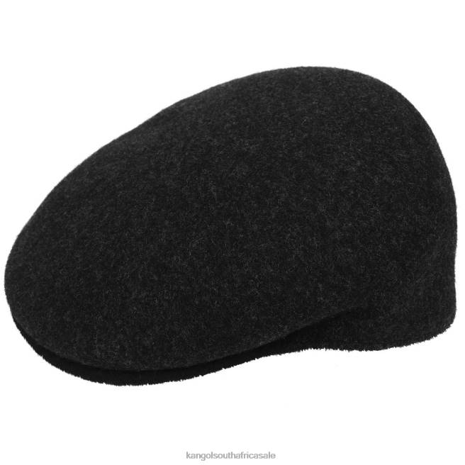 Kangol Unisex FB6D114 Wool 504-S Accessories Black Marl