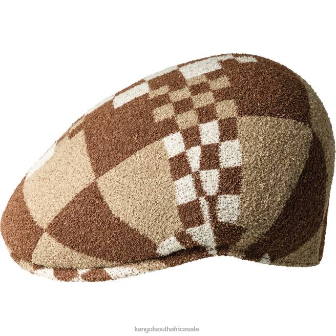 Kangol Unisex FB6D11 Pop Gingham 504 Accessories Mahogany/Oat