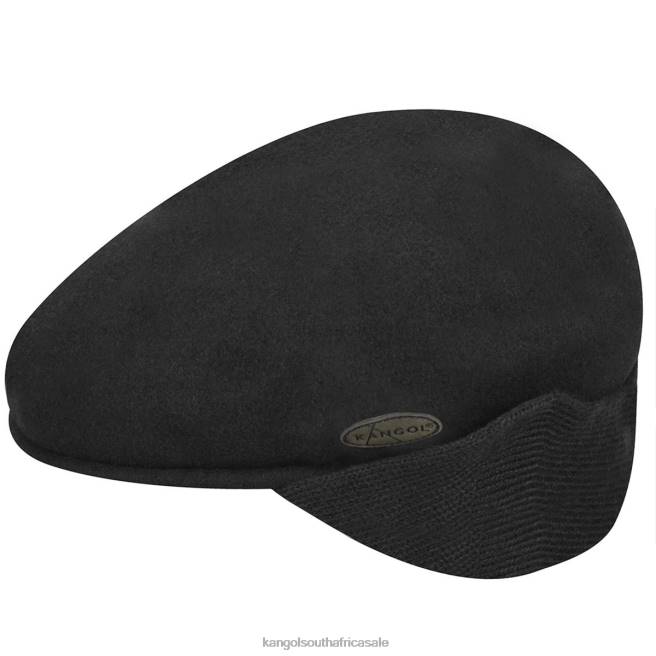 Kangol Unisex FB6D148 Wool 504 Earflap Accessories Black