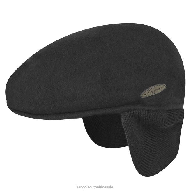 Kangol Unisex FB6D148 Wool 504 Earflap Accessories Black