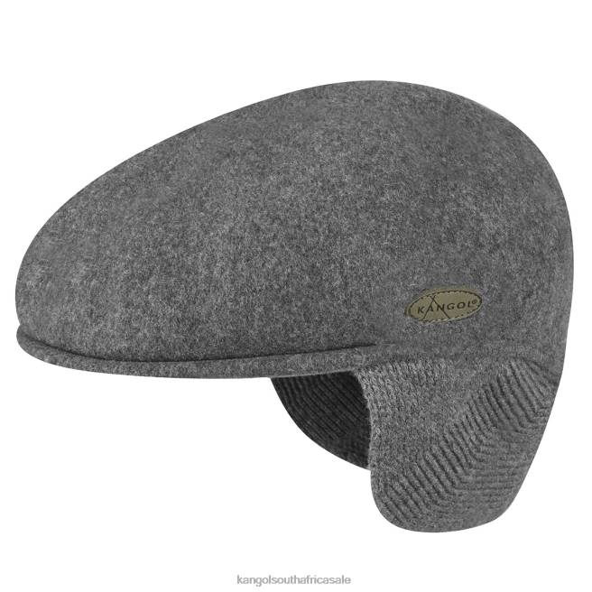Kangol Unisex FB6D149 Wool 504 Earflap Accessories Dark Flannel