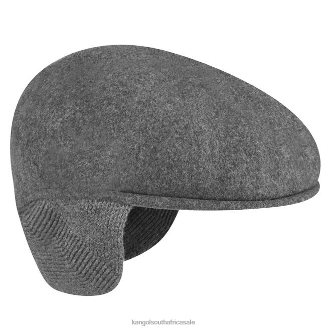 Kangol Unisex FB6D149 Wool 504 Earflap Accessories Dark Flannel