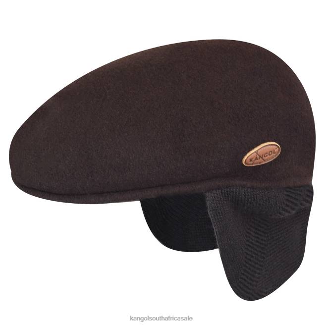 Kangol Unisex FB6D150 Wool 504 Earflap Accessories Espresso