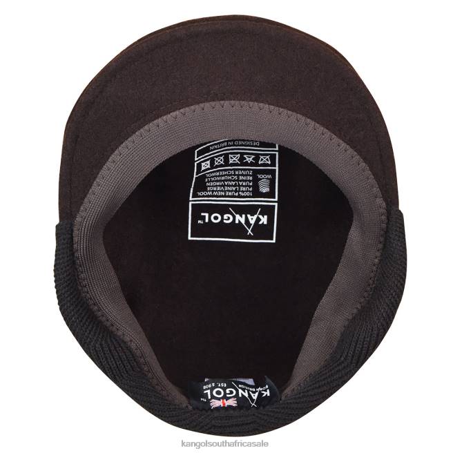 Kangol Unisex FB6D150 Wool 504 Earflap Accessories Espresso