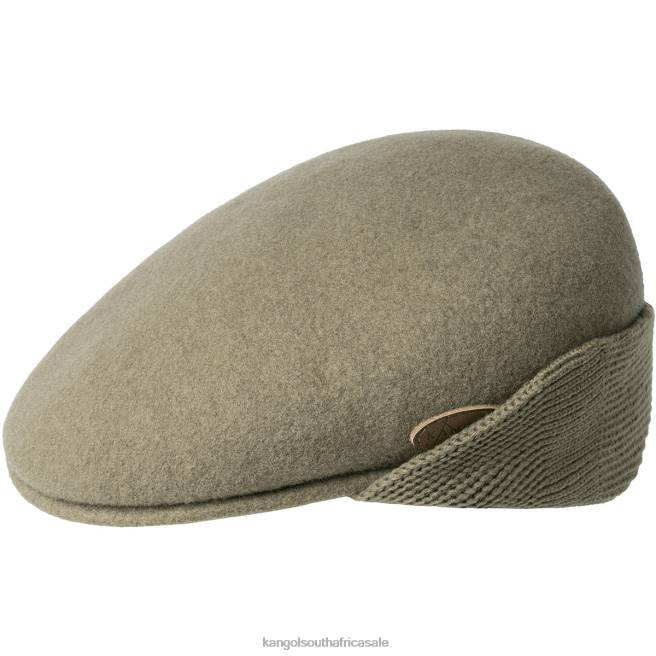 Kangol Unisex FB6D152 Wool 504 Earflap Accessories Taupe