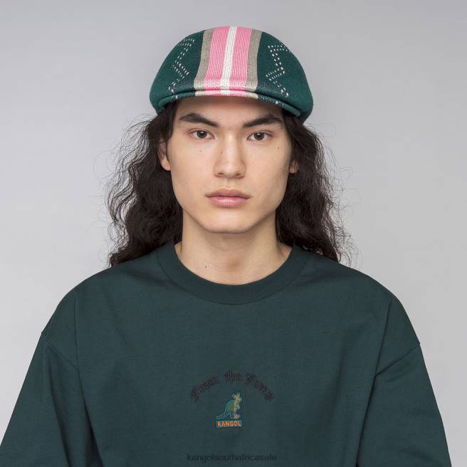 Kangol Unisex FB6D212 Slick Stripe 507 Accessories Pine