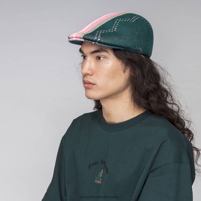 Kangol Unisex FB6D212 Slick Stripe 507 Accessories Pine