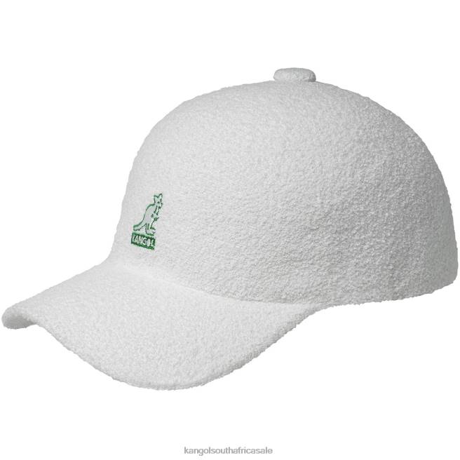 Kangol Unisex FB6D272 Bermuda Elastic Spacecap Accessories White