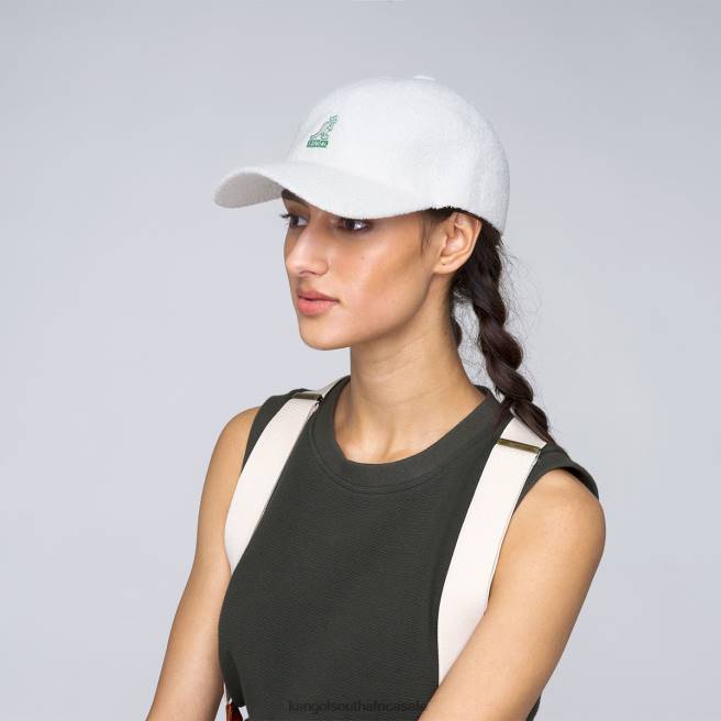 Kangol Unisex FB6D272 Bermuda Elastic Spacecap Accessories White