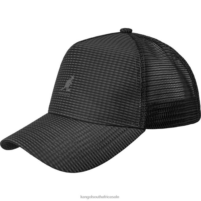 Kangol Unisex FB6D283 Seersucker Mesh Trucker Accessories Black
