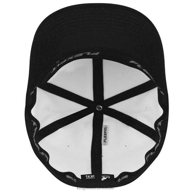 Kangol Unisex FB6D301 3D Wool Flexfit Baseball Accessories White/Black