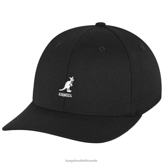 Kangol Unisex FB6D314 Wool Flexfit Baseball Accessories Black