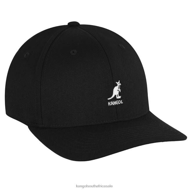 Kangol Unisex FB6D314 Wool Flexfit Baseball Accessories Black