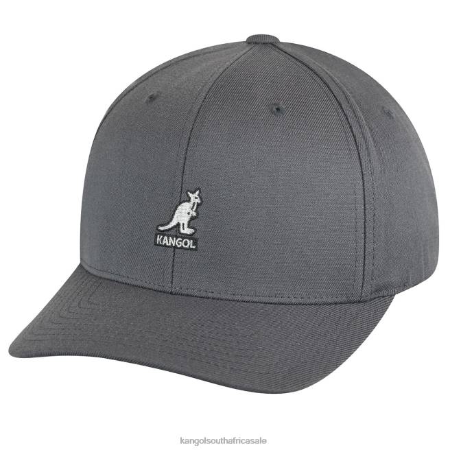 Kangol Unisex FB6D317 Wool Flexfit Baseball Accessories Dark Flannel