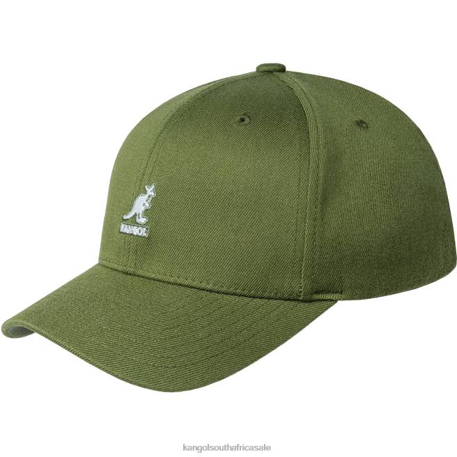 Kangol Unisex FB6D321 Wool Flexfit Baseball Accessories Olive