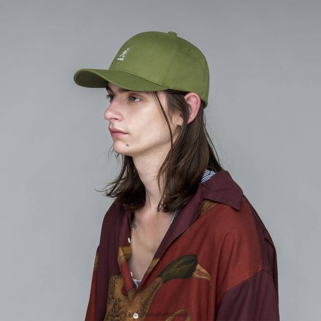 Kangol Unisex FB6D321 Wool Flexfit Baseball Accessories Olive