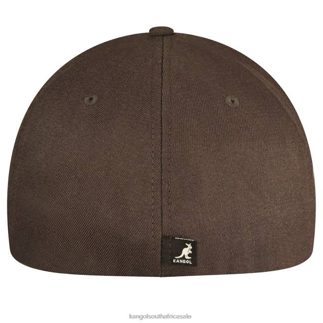 Kangol Unisex FB6D328 Wool Flexfit Baseball Accessories Peat Brown