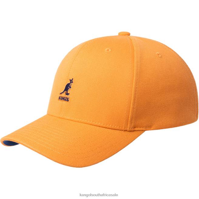 Kangol Unisex FB6D330 Wool Flexfit Baseball Accessories Apricot Orange