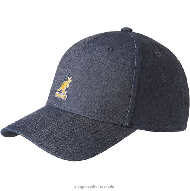Kangol Unisex FB6D335 Denim Baseball Cap Accessories Indigo