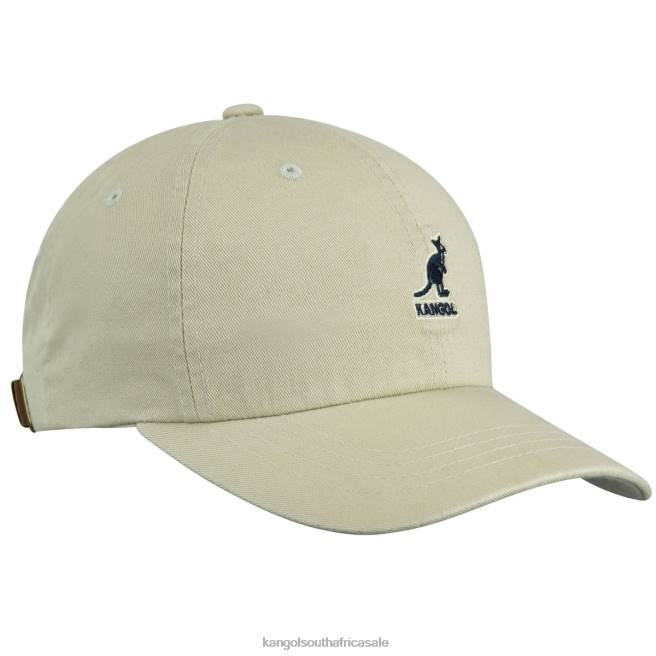 Kangol Unisex FB6D338 Washed Baseball Accessories Khaki