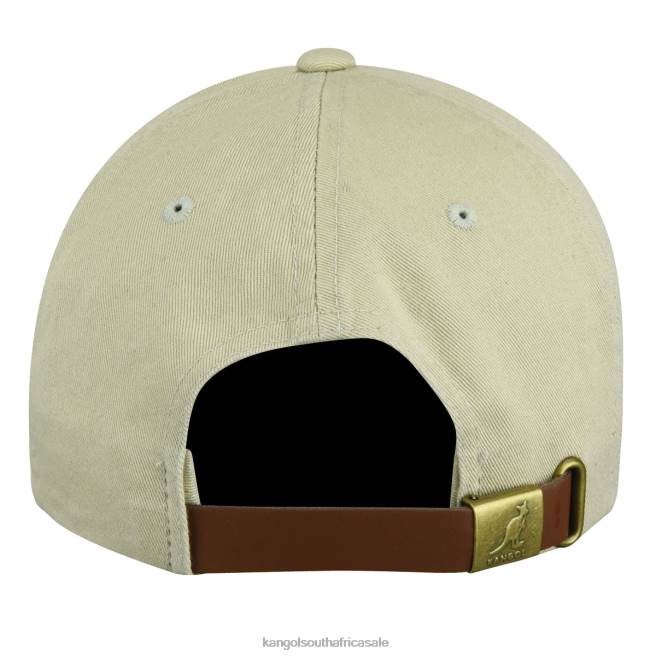 Kangol Unisex FB6D338 Washed Baseball Accessories Khaki