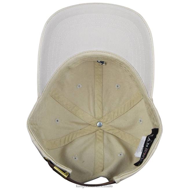 Kangol Unisex FB6D338 Washed Baseball Accessories Khaki