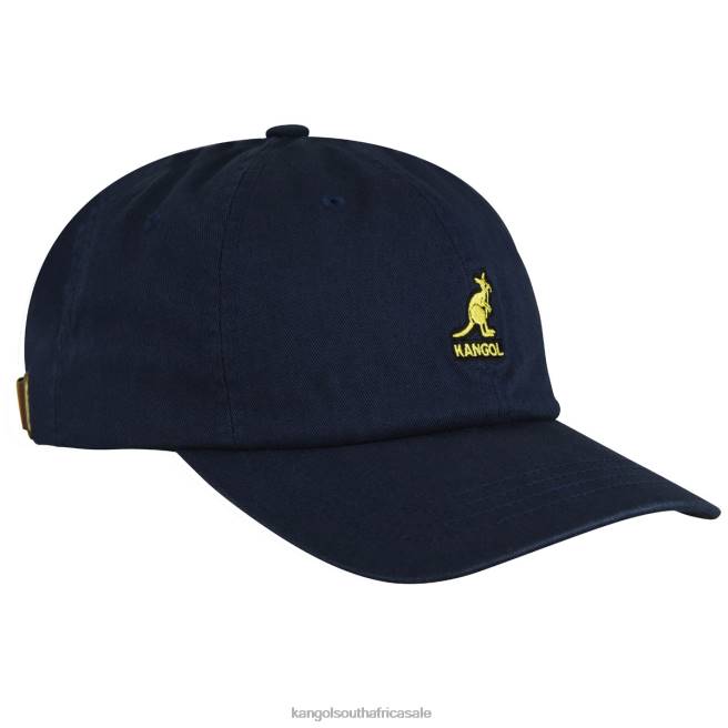 Kangol Unisex FB6D339 Washed Baseball Accessories Navy