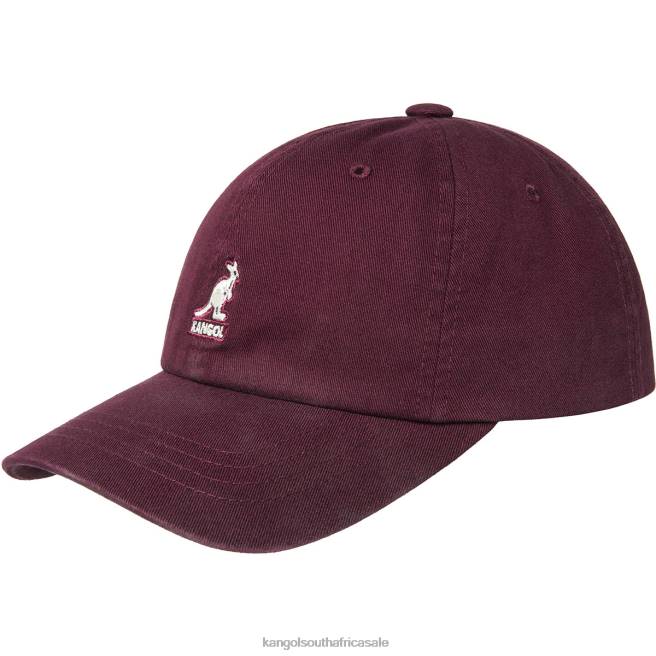 Kangol Unisex FB6D344 Washed Baseball Accessories Cordovan