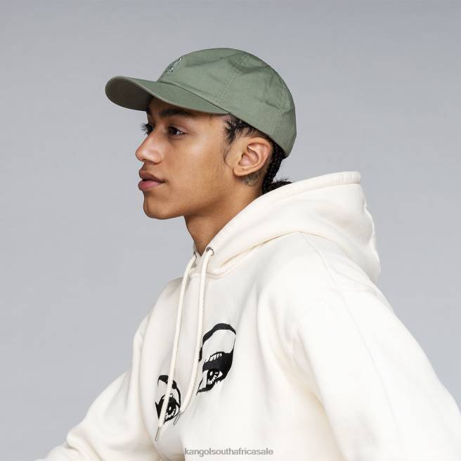 Kangol Unisex FB6D345 Washed Baseball Accessories Oil Green