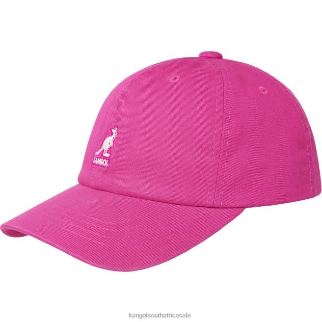 Kangol Unisex FB6D346 Washed Baseball Accessories Electric Pink