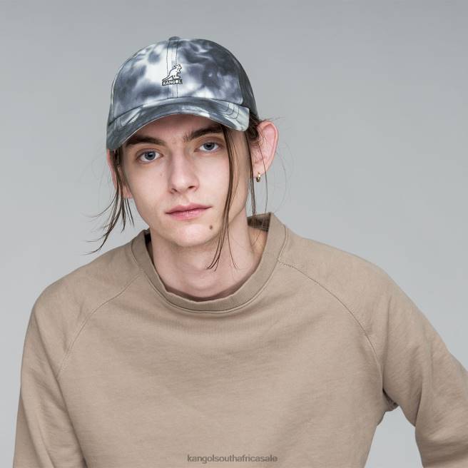 Kangol Unisex FB6D351 Tie Dye Baseball Accessories Smoke