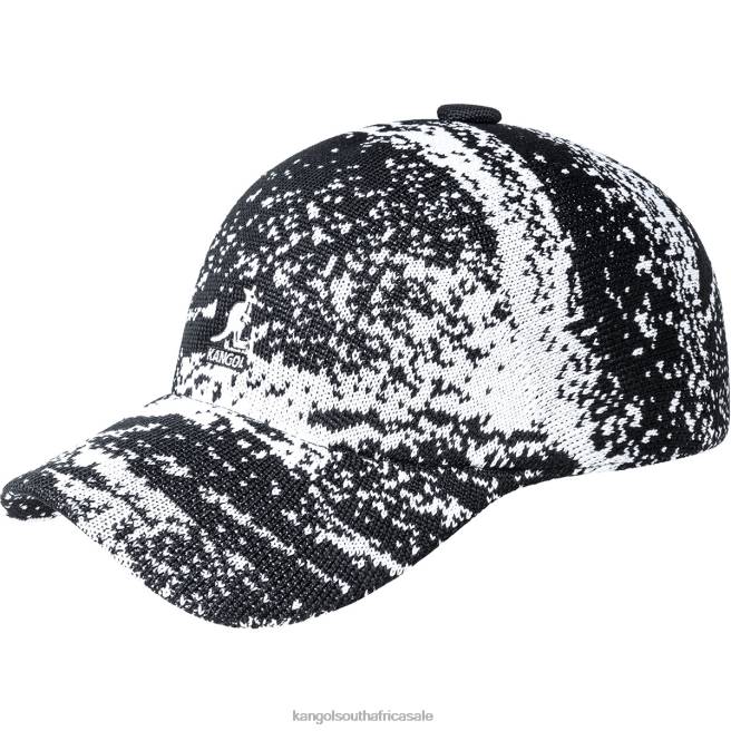 Kangol Unisex FB6D359 Airbrush Adj Spacecap Accessories Black/White