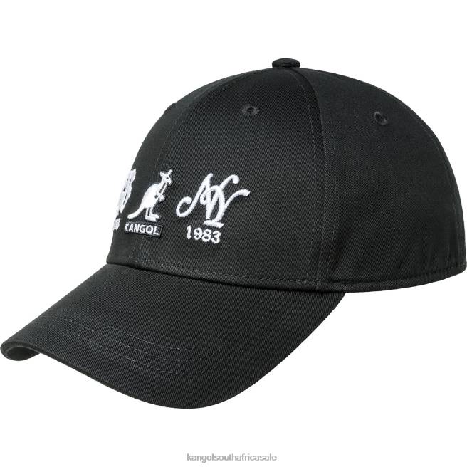 Kangol Unisex FB6D364 38-83 Elastic Fitted Baseball Accessories Black