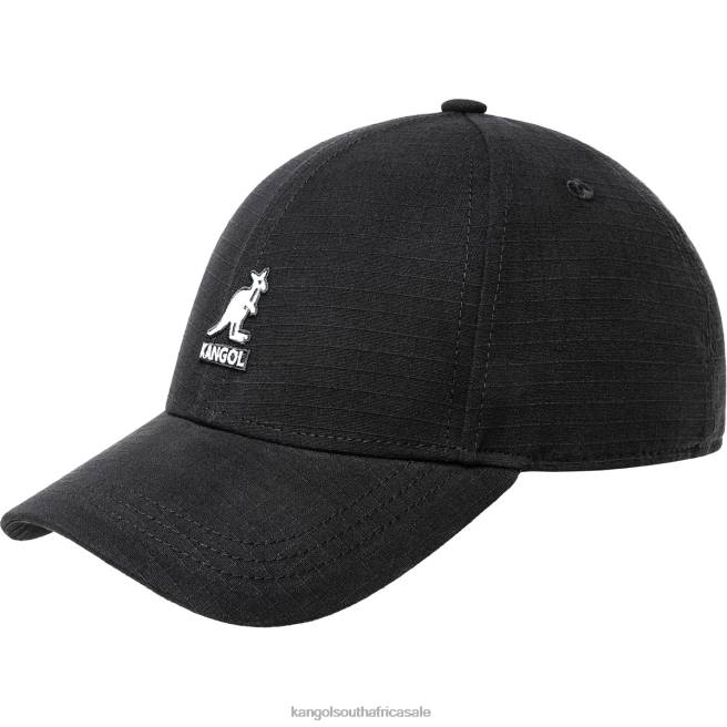 Kangol Unisex FB6D365 Ripstop Essential Baseball Accessories Black