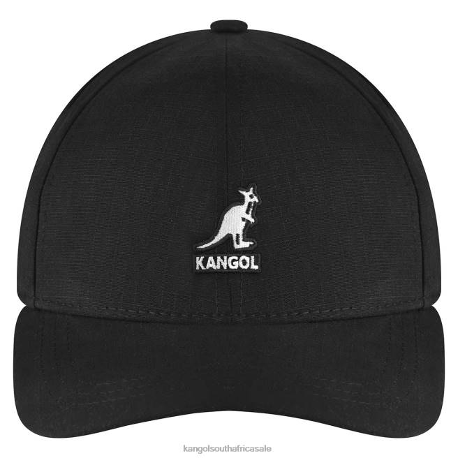 Kangol Unisex FB6D365 Ripstop Essential Baseball Accessories Black