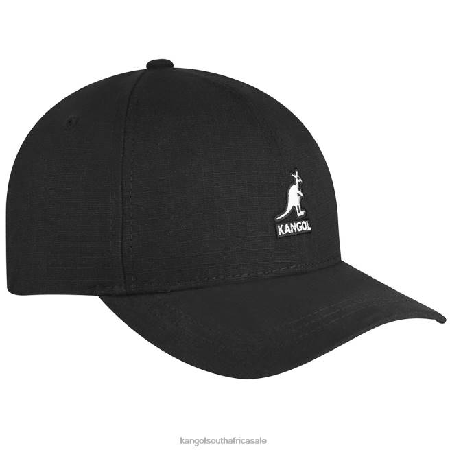 Kangol Unisex FB6D365 Ripstop Essential Baseball Accessories Black