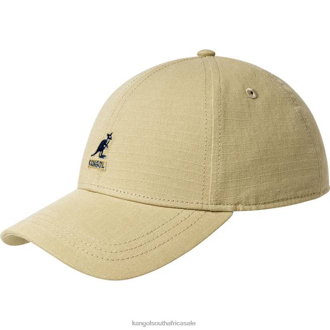 Kangol Unisex FB6D366 Ripstop Essential Baseball Accessories Khaki