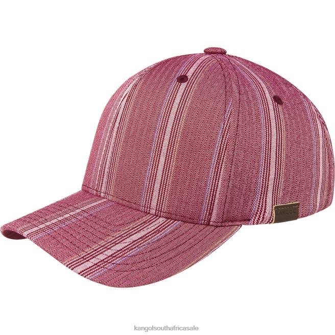 Kangol Unisex FB6D371 Pattern Flexfit Baseball Accessories Variegated Stripe Red
