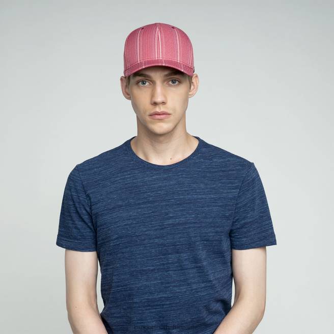 Kangol Unisex FB6D371 Pattern Flexfit Baseball Accessories Variegated Stripe Red