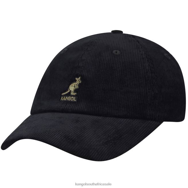 Kangol Unisex FB6D381 Cord Baseball Accessories Black