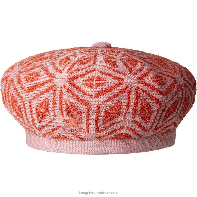 Kangol Unisex FB6D395 Diamond Jax Beret Accessories Pepto/Cherry Glow