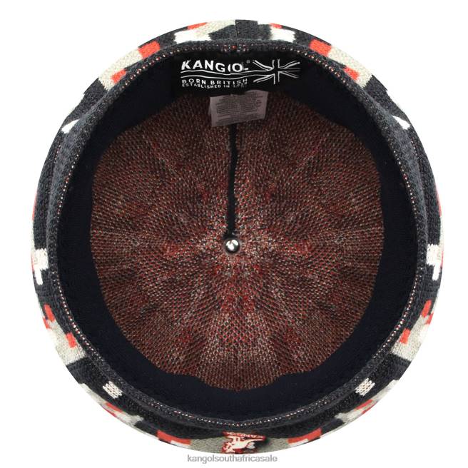 Kangol Unisex FB6D398 Pixelated Plaid Beret Accessories Deep Springs/Nickel
